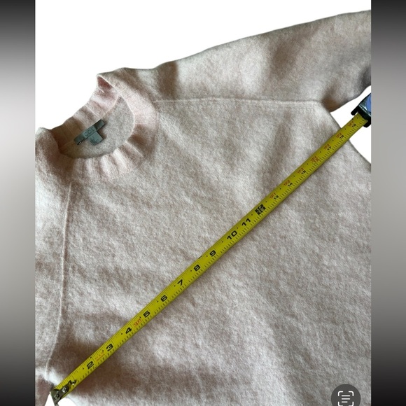 COS Soft Pink Crew Neck Wool Blend Sweater - Picture 9 of 10